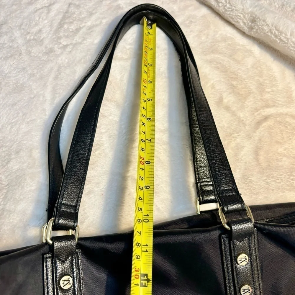 Travanti Laptop Bag Black Gold Hardware Red Interior Large Work Tote Travel